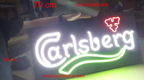 CARLSBERG Rótulos neón led-cristal ref  P-2071  PLANCHA - Imagen 2