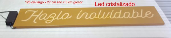 HAZLO INOLVIDABLE Rótulos neón led-cristal ref P-2076 PLANCHA - Imagen 2