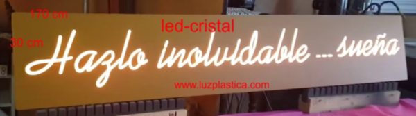 HAZLO INOLVIDABLE SUEÑA ROTULO NEÓN LED-CRISTAL  REF P-0036  PLANCHA - Imagen 5