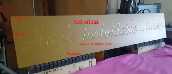 HAZLO INOLVIDABLE SUEÑA ROTULO NEÓN LED-CRISTAL  REF P-0036  PLANCHA - Imagen 2