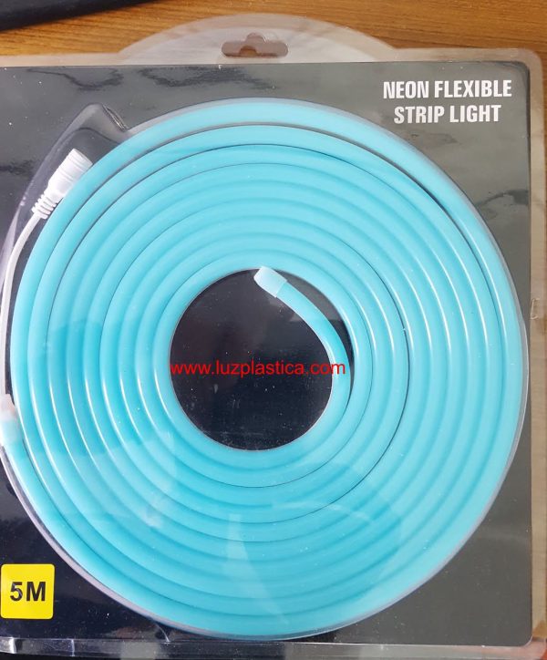 NEON FLEXIBLE BLANCO HIELO ROLLO 5m GEL SILICONA - Imagen 5